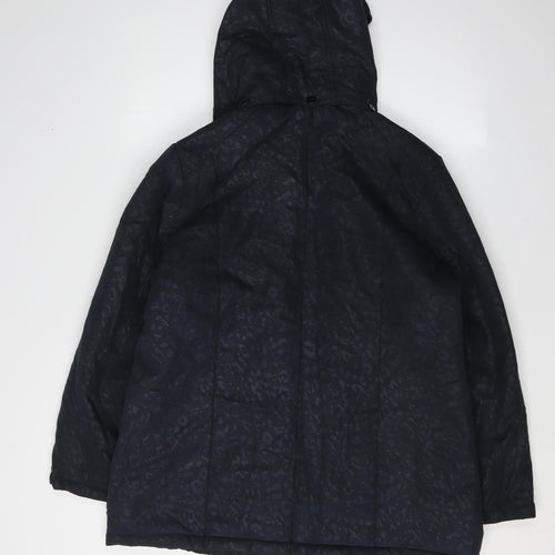 Finesse Women's Black Hooded Jacket Size 14