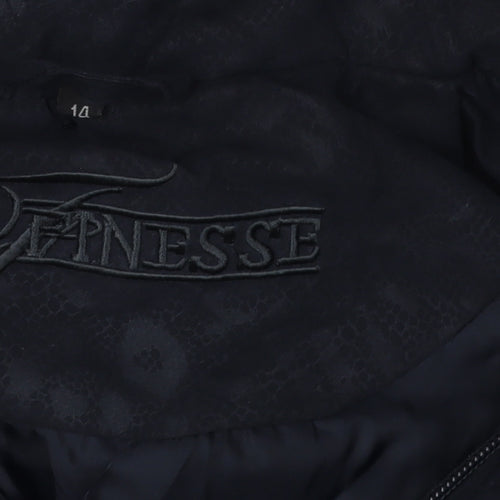 Finesse Women's Black Hooded Jacket Size 14