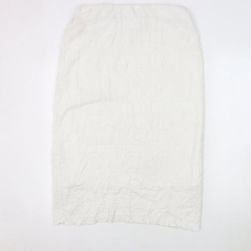 MNG Women’s Ivory Skirt, L, Regular Fit