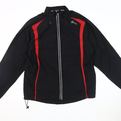 Mi-Fit Men's Black Windbreaker Jacket S