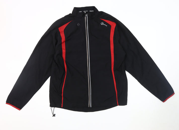 Mi-Fit Men's Black Windbreaker Jacket S