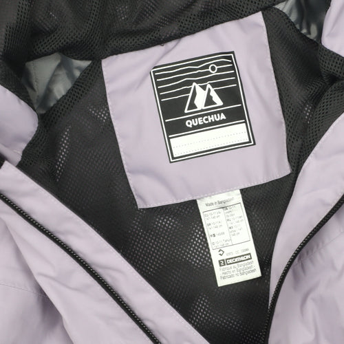 Quechua Kids Purple Waterproof Rain Jacket 14Y