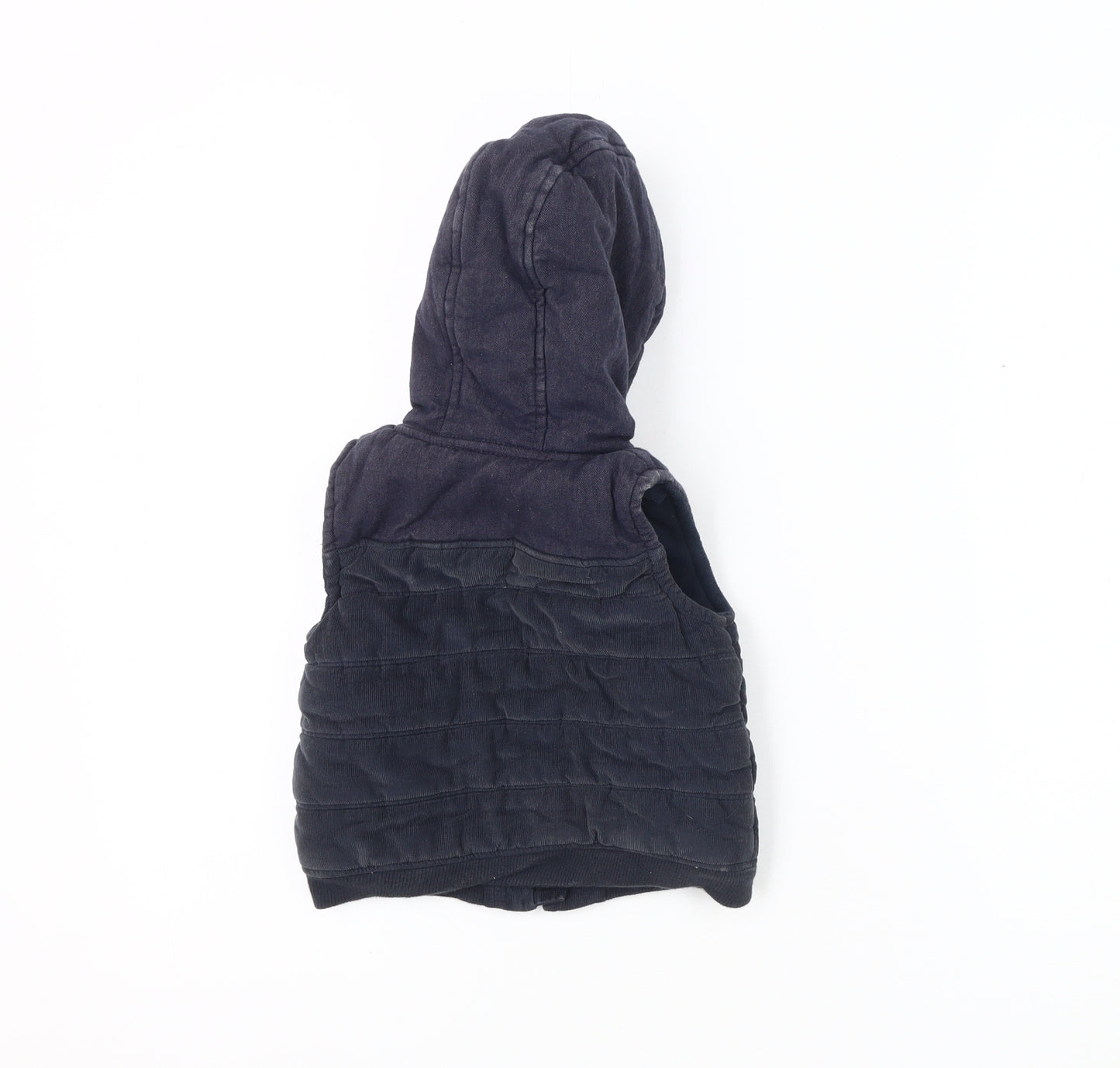 Disney Unisex Blue Puffer Jacket 9-12 Months Hooded