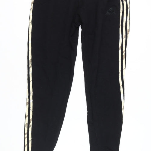 Adidas Men's Black Joggers, M, Elastic Waist