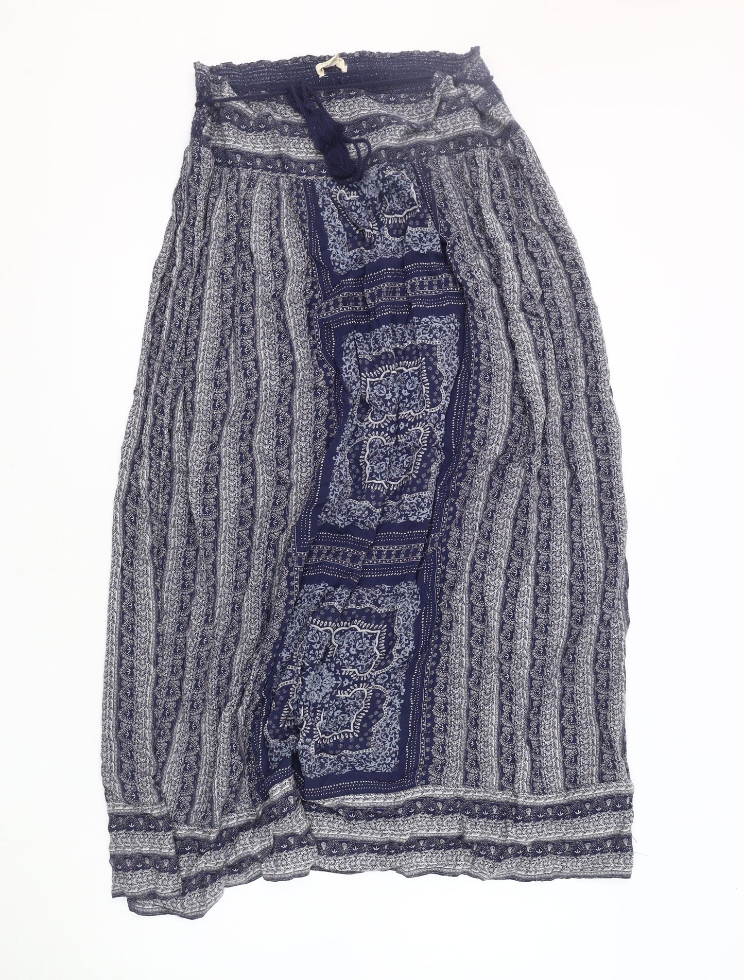 White Stuff Women's Paisley Midi Skirt - Size 16, Blue, Casual