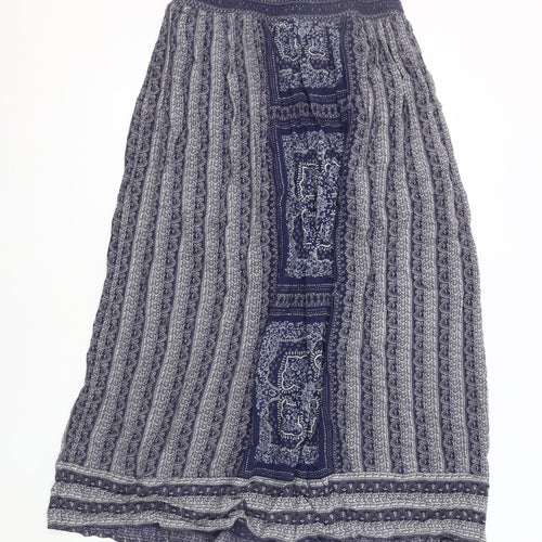 White Stuff Women's Paisley Midi Skirt - Size 16, Blue, Casual