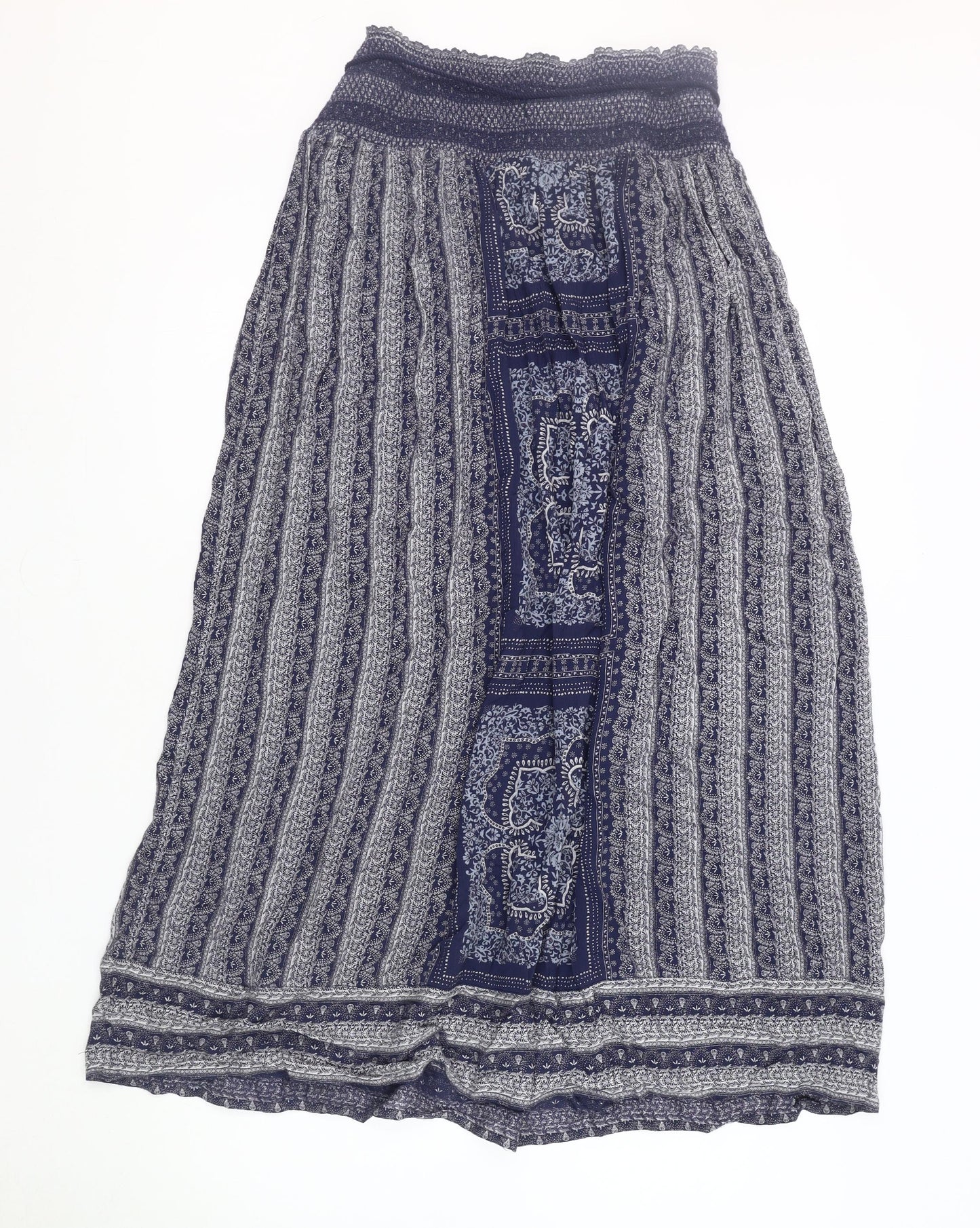 White Stuff Women's Paisley Midi Skirt - Size 16, Blue, Casual