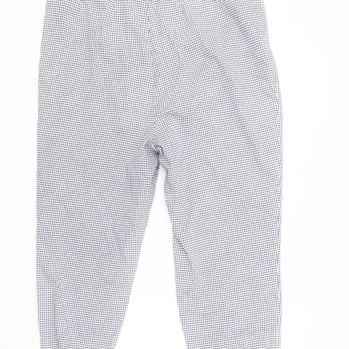 Isle Women's Blue Check Cropped Trousers Size 16