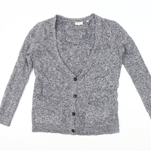 Fat Face Women's Grey Cardigan V-Neck Size 6