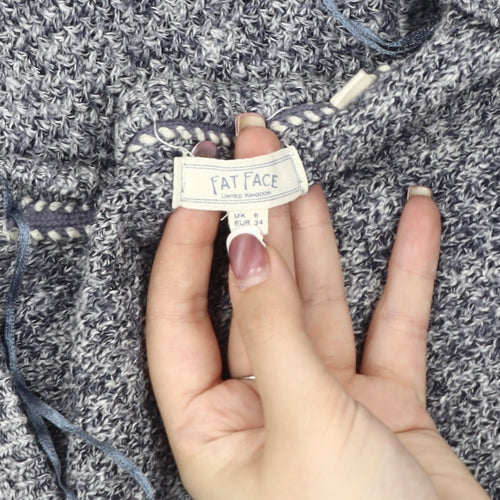 Fat Face Women's Grey Cardigan V-Neck Size 6