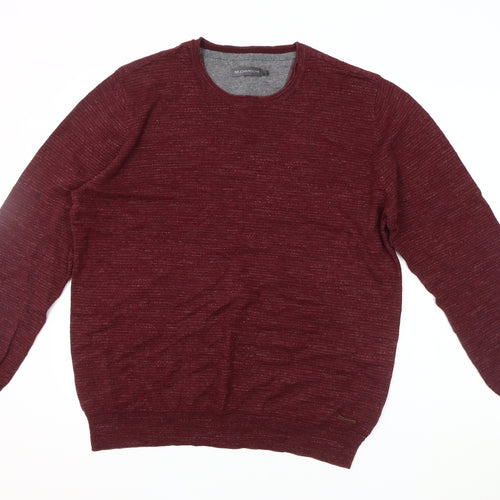 RJR John Rocha Men's Red Pullover Jumper, L