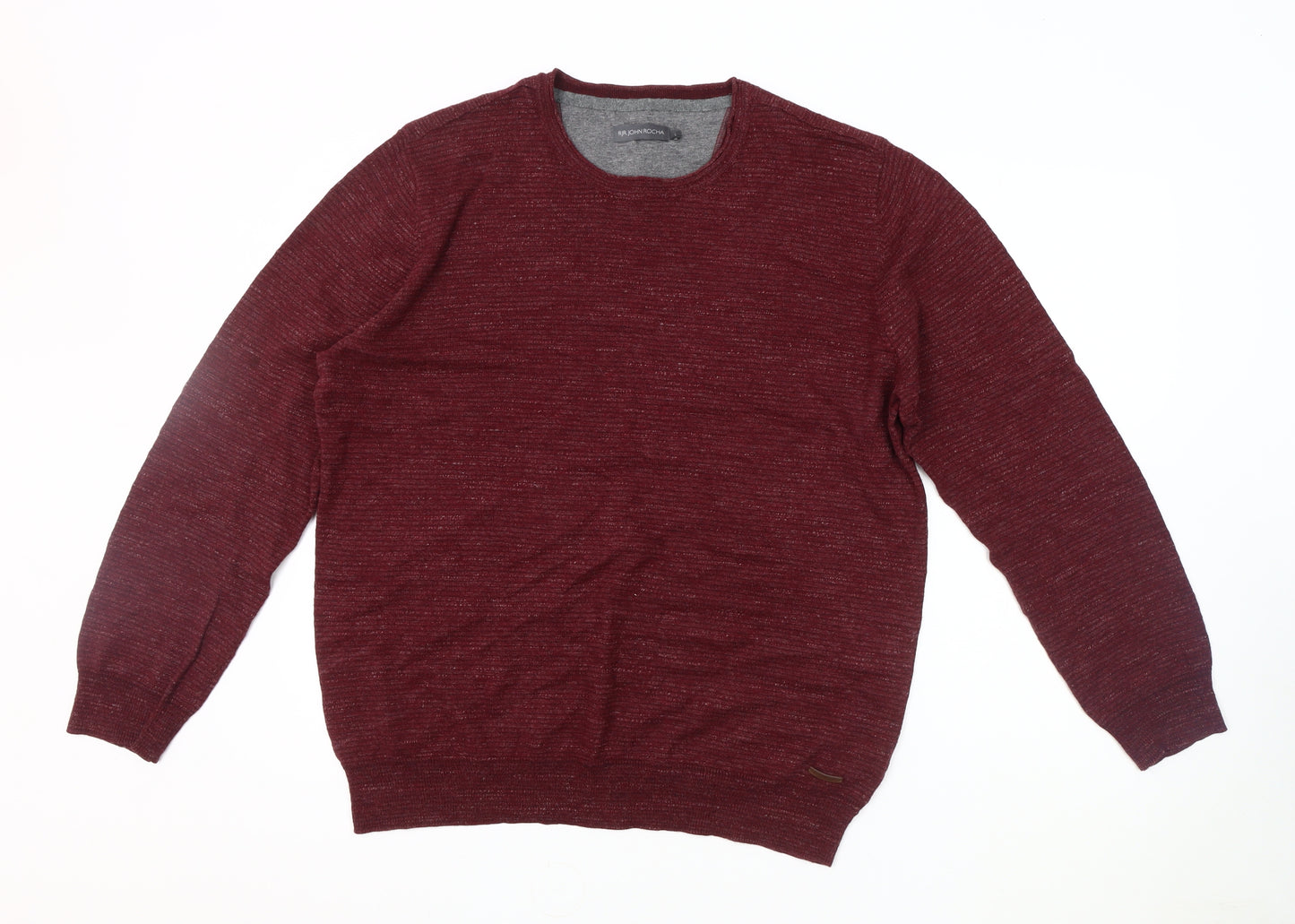 RJR John Rocha Men's Red Pullover Jumper, L