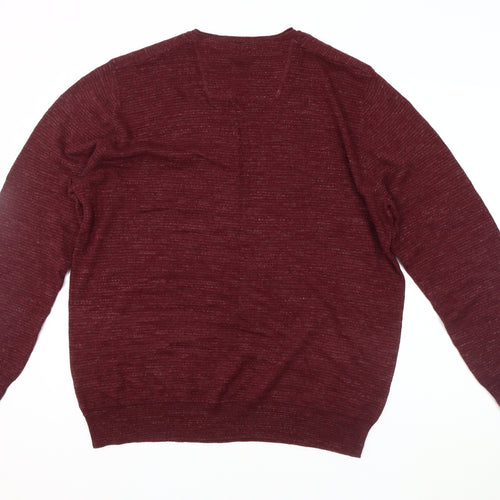 RJR John Rocha Men's Red Pullover Jumper, L