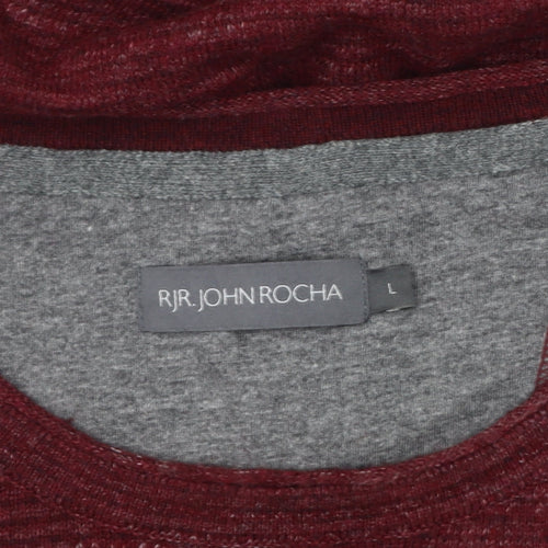 RJR John Rocha Men's Red Pullover Jumper, L