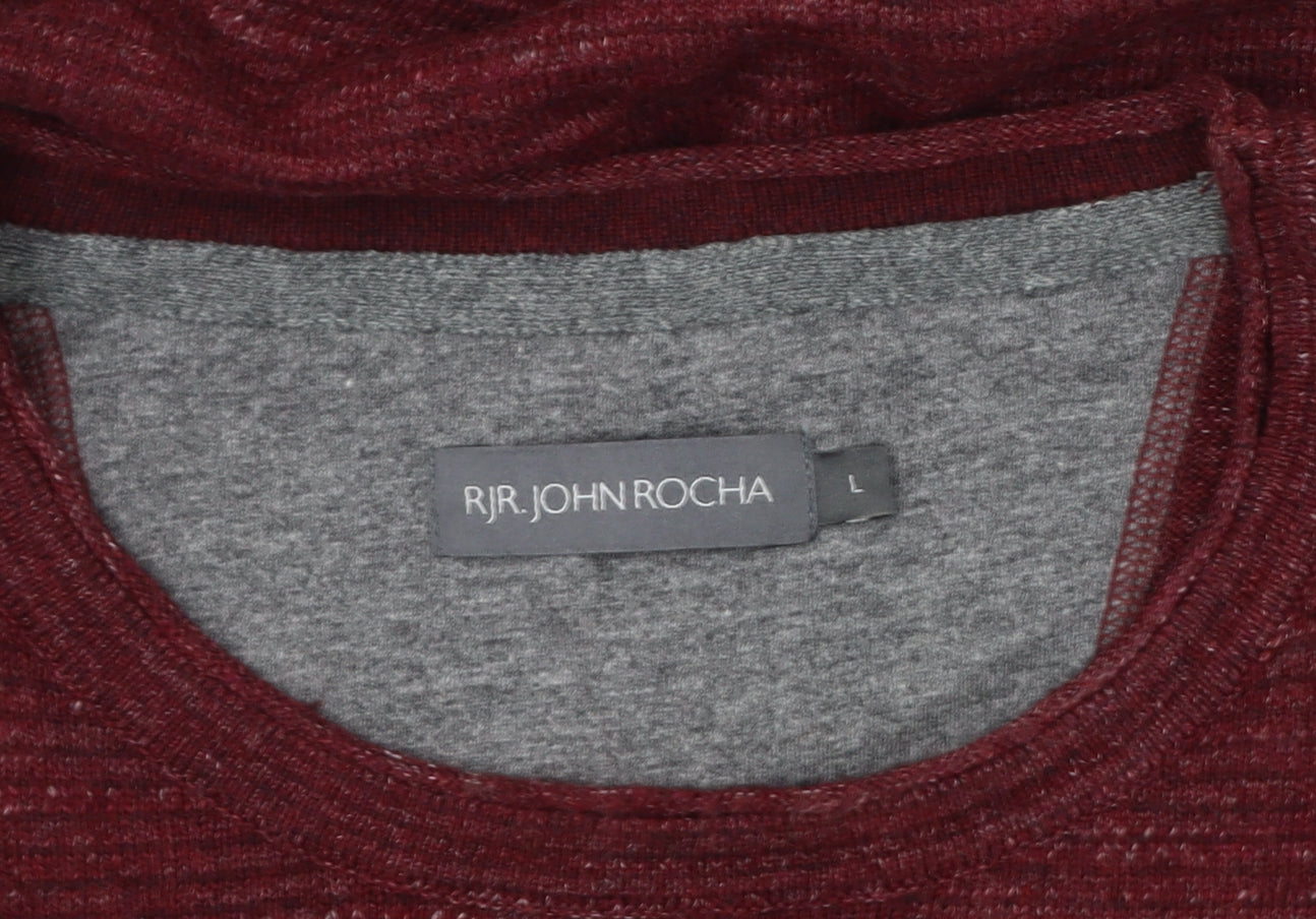 RJR John Rocha Men's Red Pullover Jumper, L