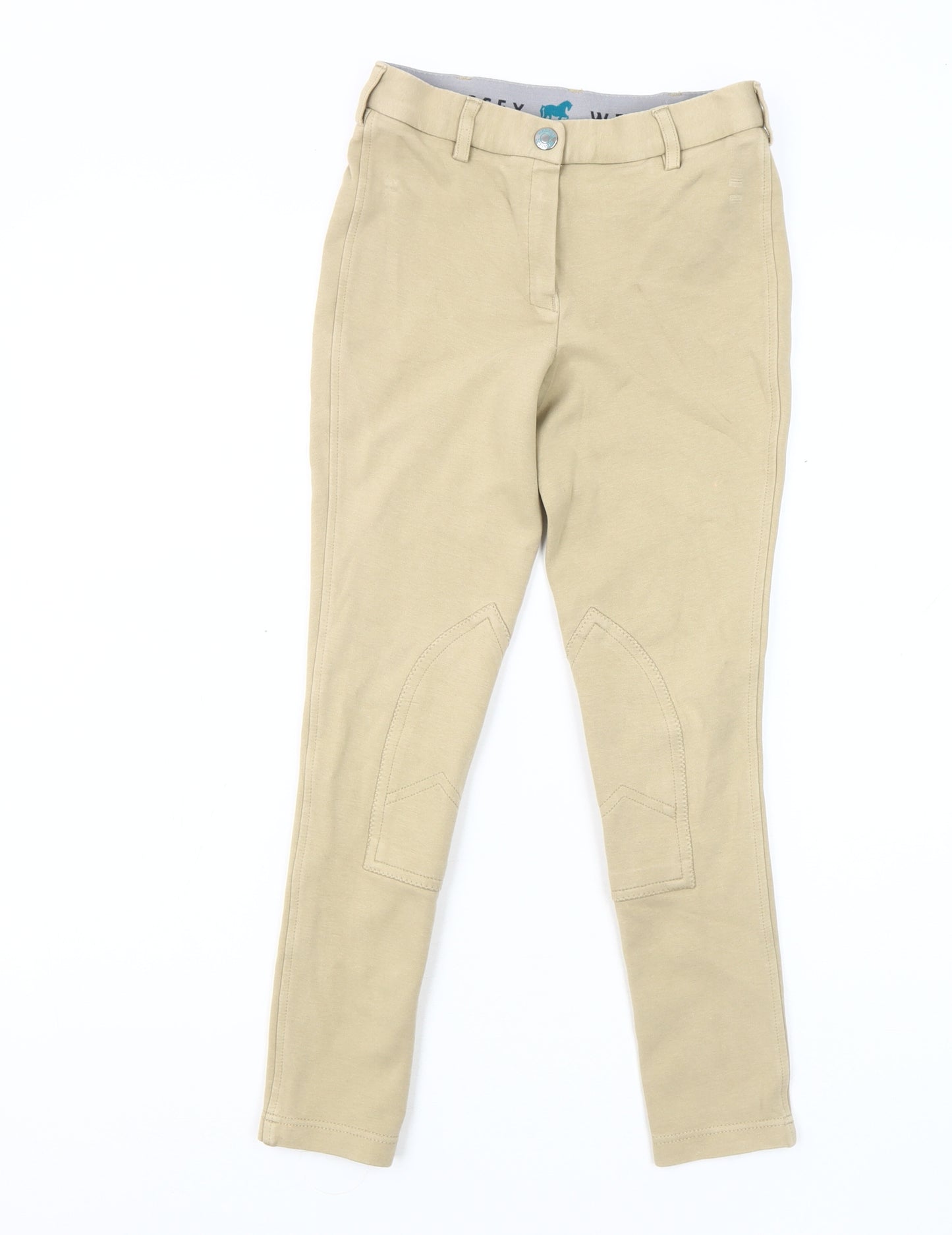 Wessex Girls Beige Trousers 11-12 Years Cotton Button Closure