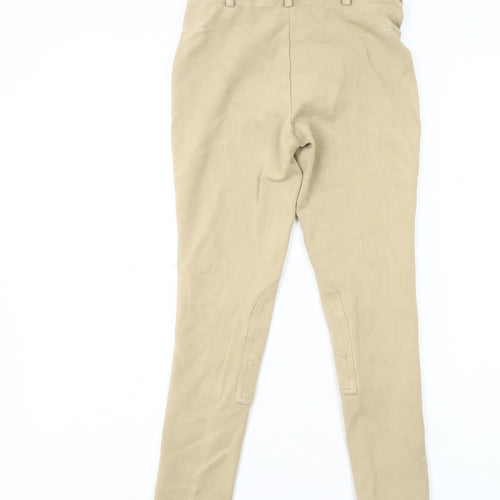 Wessex Girls Beige Trousers 11-12 Years Cotton Button Closure