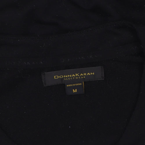 Donna Karan Women's Black Pyjama Top M T-Shirt Style