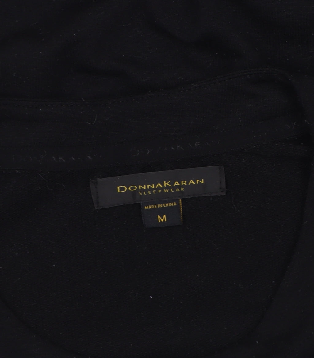 Donna Karan Women's Black Pyjama Top M T-Shirt Style