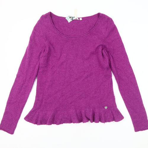 Elegant Purple Women's Pullover Jumper Size 12