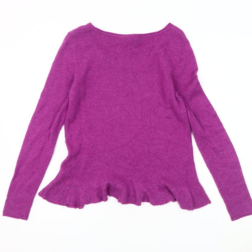 Elegant Purple Women's Pullover Jumper Size 12