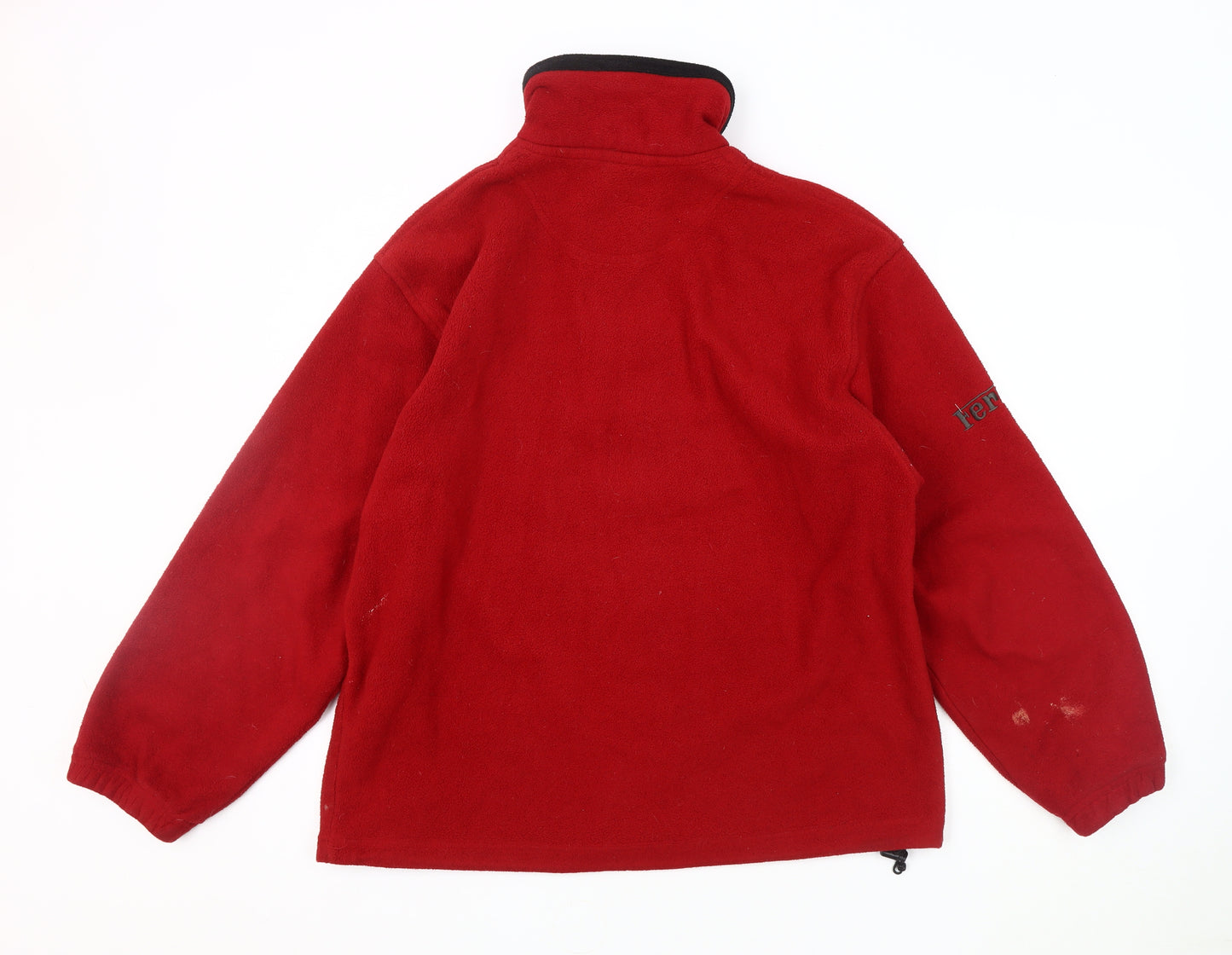 Ferrari Men's Red Pullover Sweatshirt M Logo 1/4 Zip