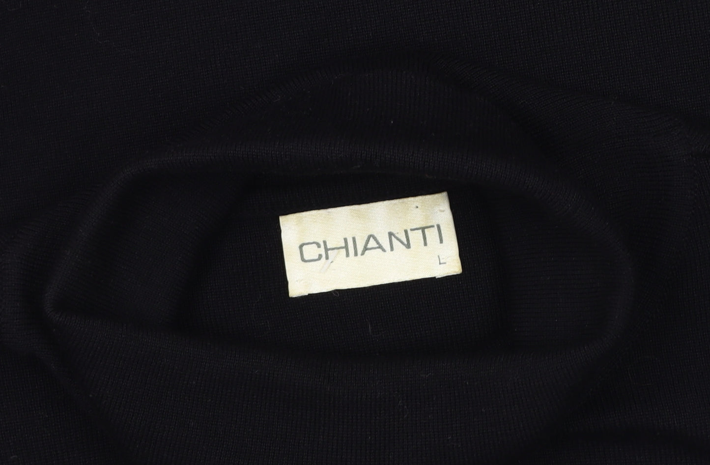 Chianti Women's Black High Neck Jumper, Size L