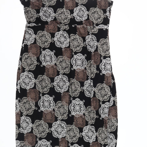 Anya Madsen Women's Black Paisley Dress Size 18