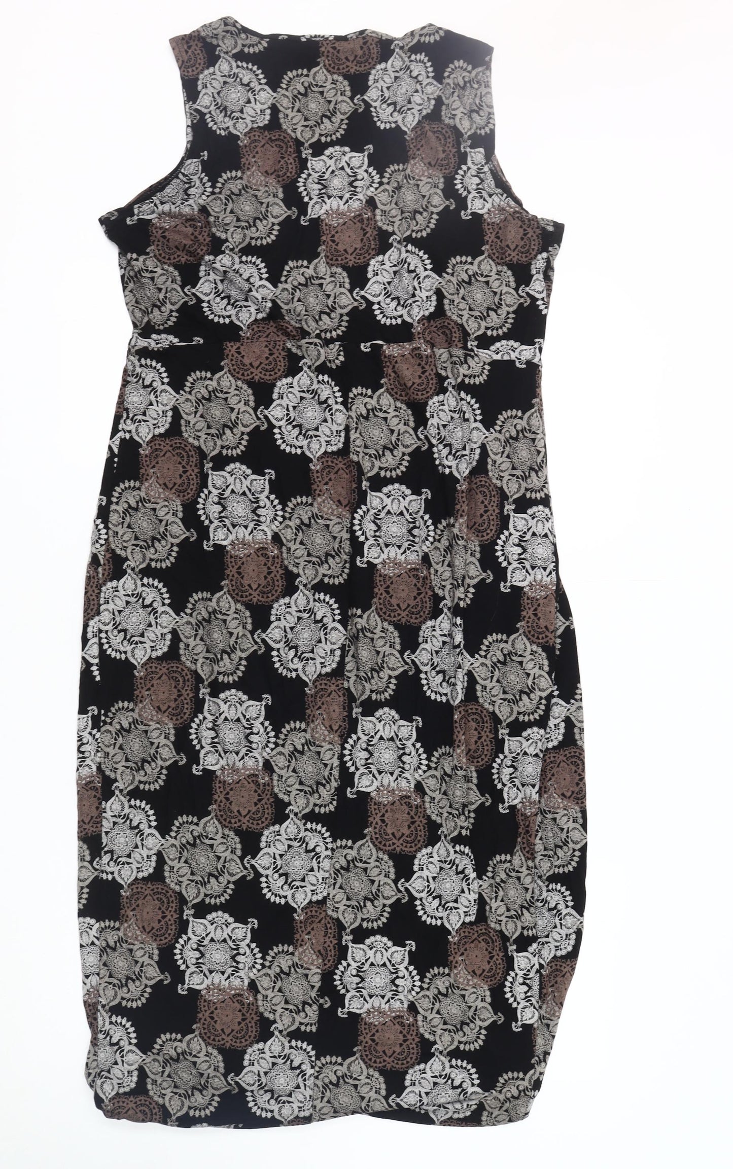 Anya Madsen Women's Black Paisley Dress Size 18