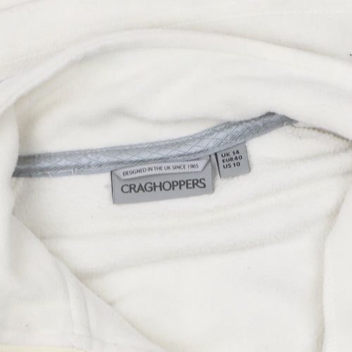 Craghoppers Women's White Fleece Sweatshirt, Size 14