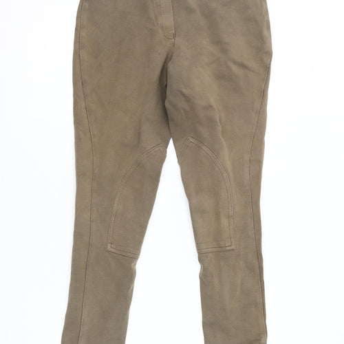 Tally Ho Women's Brown Slim Fit Trousers Size 30R