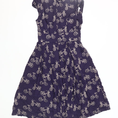 Great Plains Women's Purple XS Fit & Flare Dress