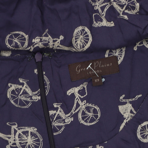 Great Plains Women's Purple XS Fit & Flare Dress