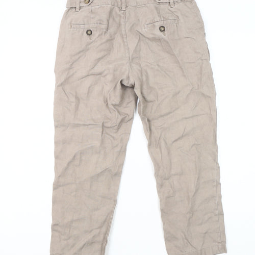 Fat Face Women's Beige Button Trousers