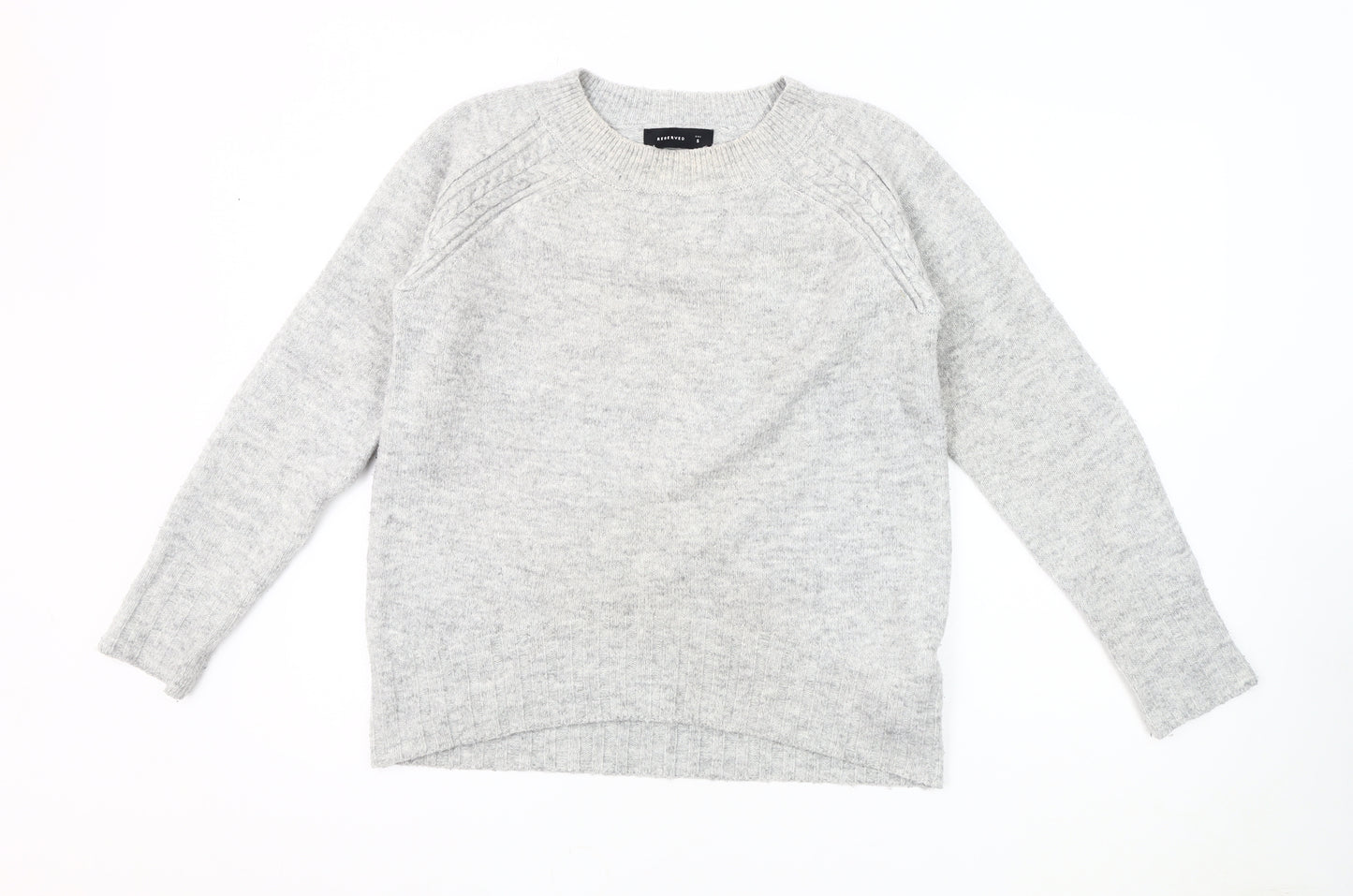 Reserved Men’s Grey Cable-Knit Pullover Jumper S