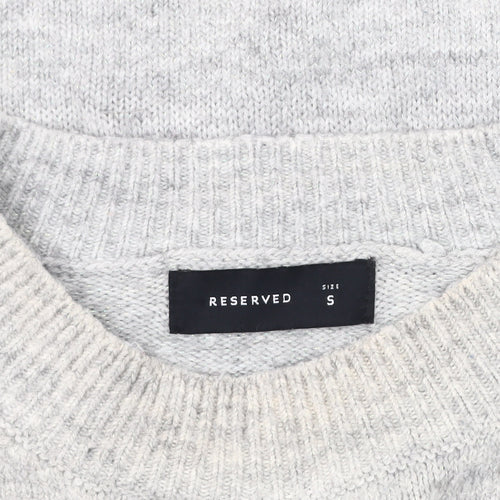 Reserved Men’s Grey Cable-Knit Pullover Jumper S