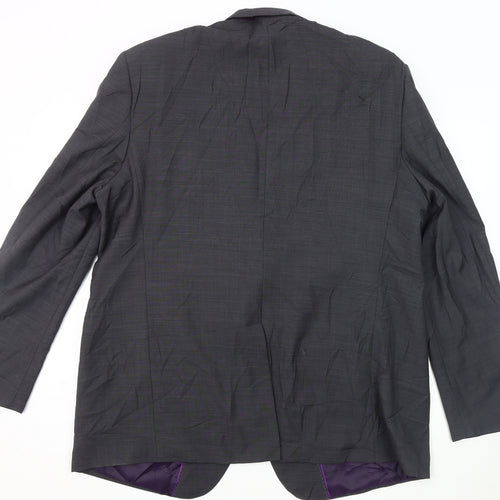 Marks and Spencer Men's Grey Wool Blazer, 48L