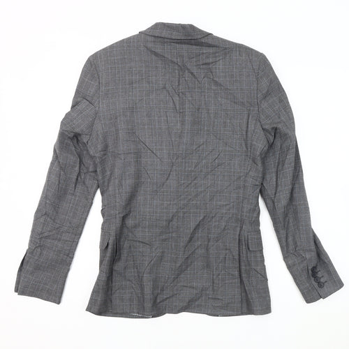 Limehaus Men's Grey Check Blazer 34 Regular Fit