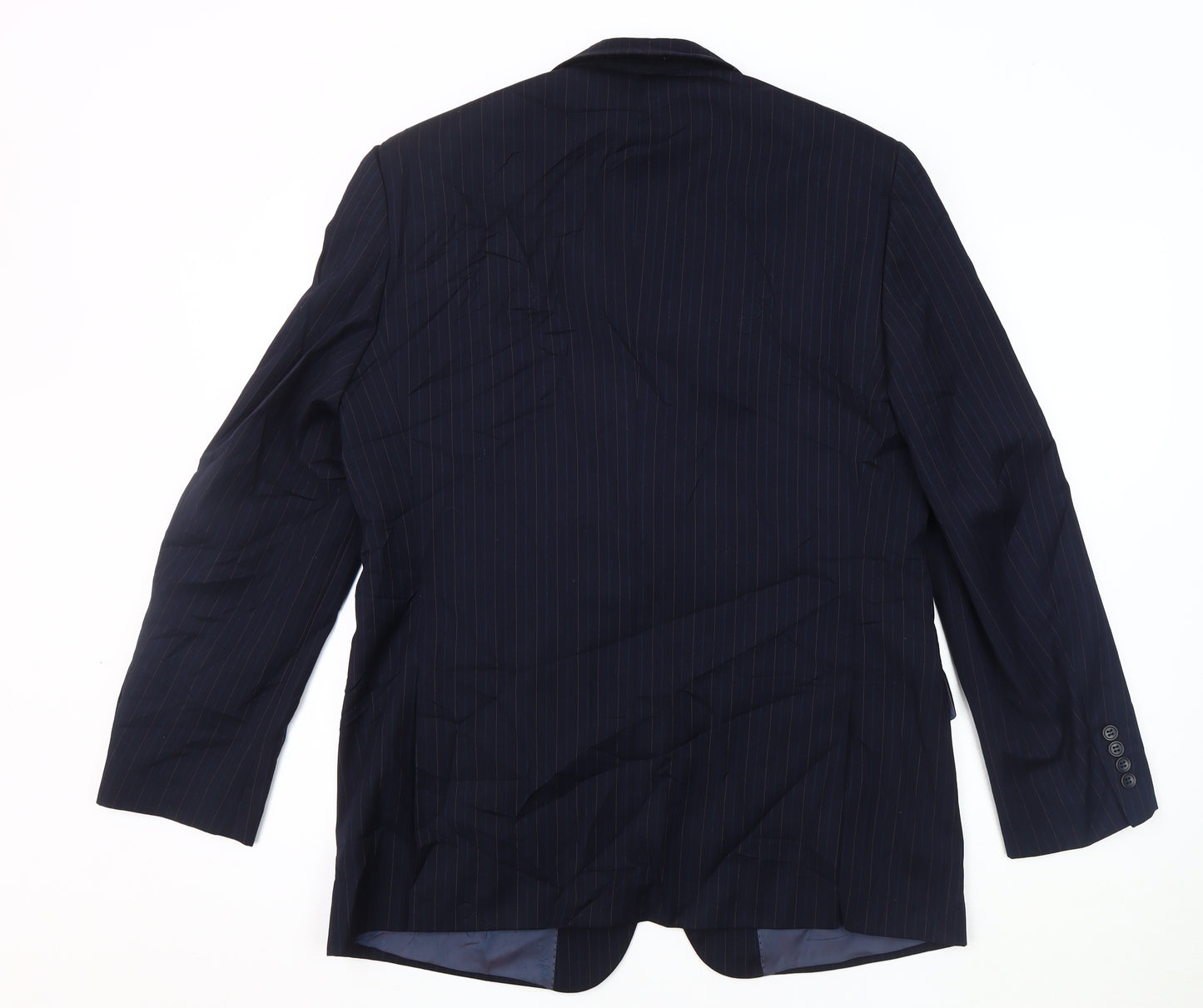 Brook Taverner Men's Blue Striped Blazer, 40 Regular