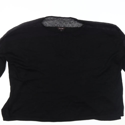 Phase Eight Women's Black L Basic Short Sleeve Top
