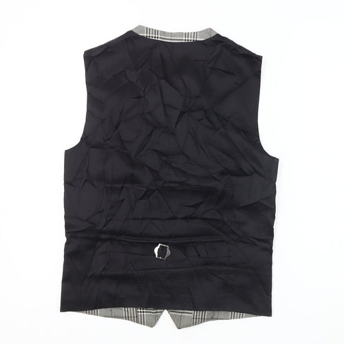 Next Men's Multicoloured 36R Waistcoat, Plaid Design