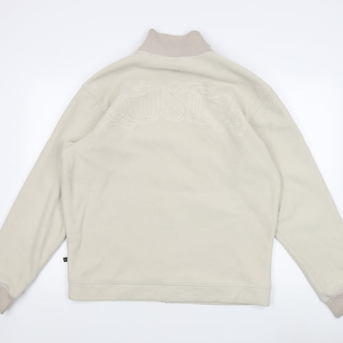 Quiksilver Men's Beige L Fleece Jacket