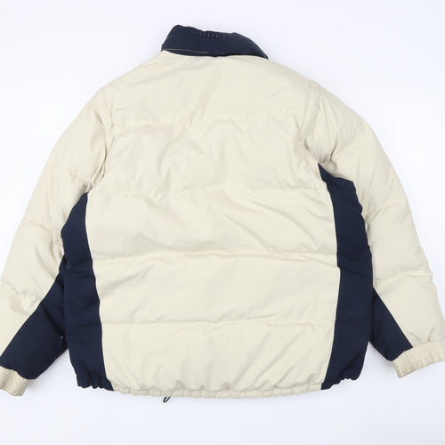 Reebok Men's Beige Puffer Jacket S Casual Winter