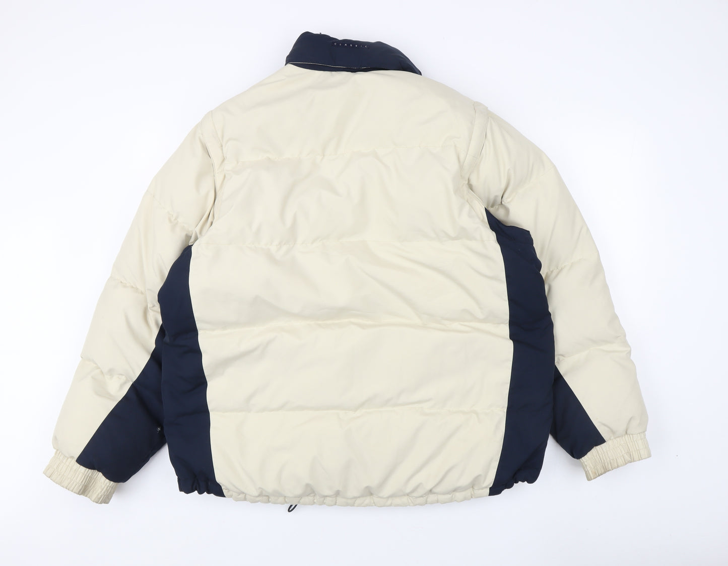 Reebok Men's Beige Puffer Jacket S Casual Winter