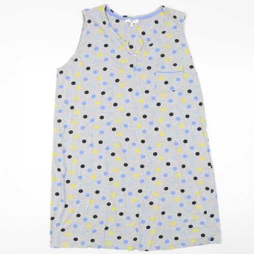 Laura Ashley Women's Grey Polka Dot Tank Top
