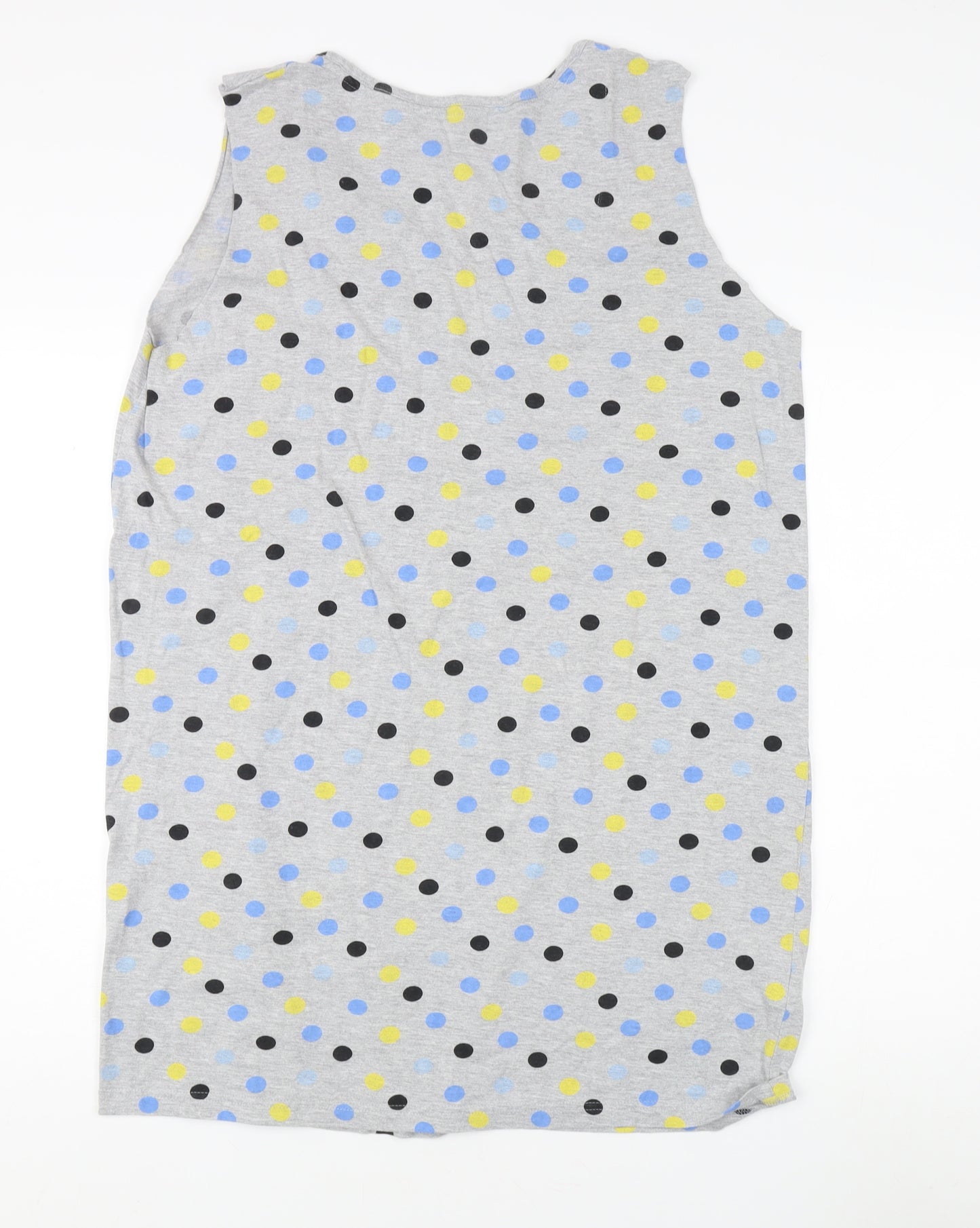 Laura Ashley Women's Grey Polka Dot Tank Top