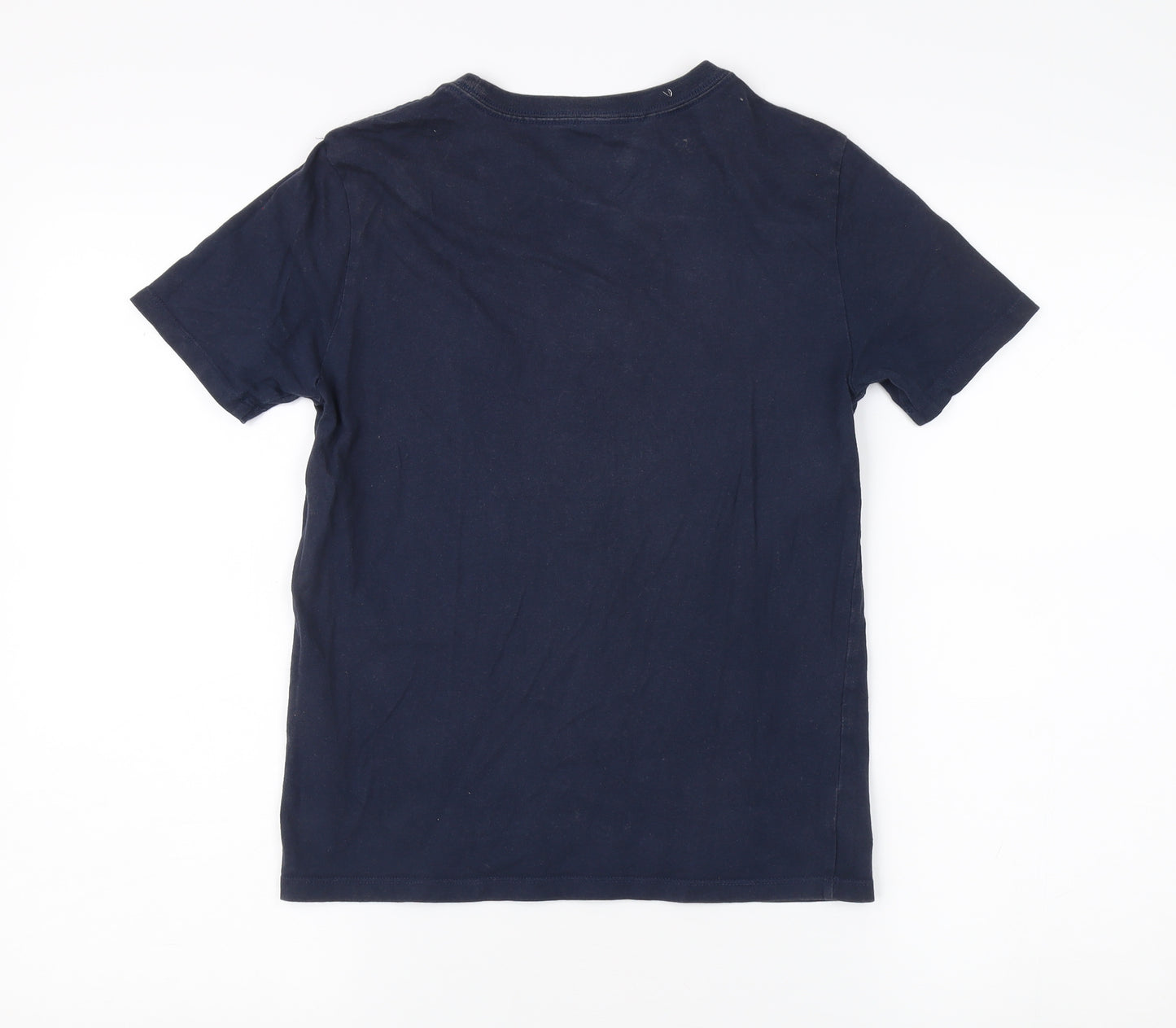 Tommy Hilfiger Unisex Blue Cotton T-Shirt L 12-14