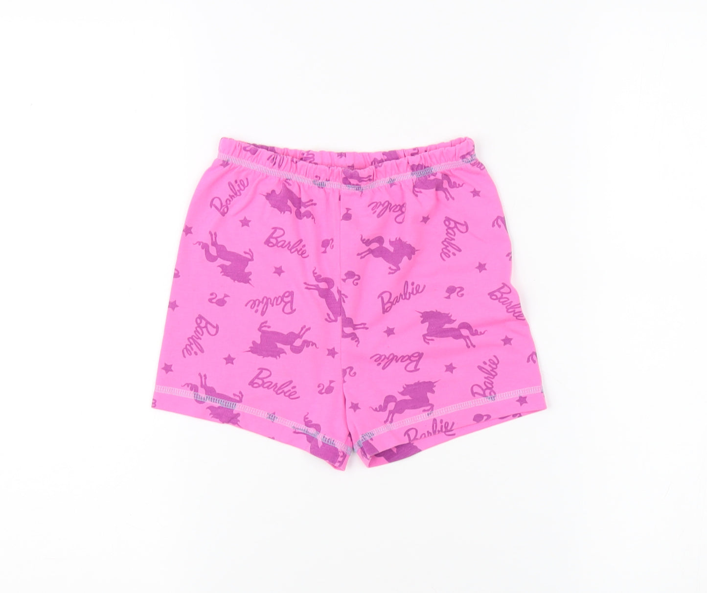 Barbie Girls Pink Unicorn Cotton Shorts 6-7 Years