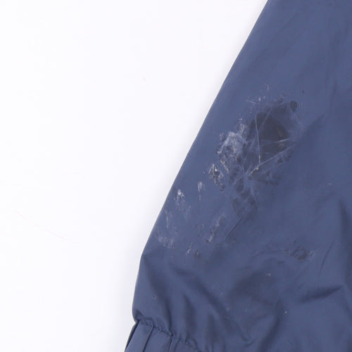FatFace Boys Blue Camo Rain Coat, 3-4 Years, Hooded Zip Jacket