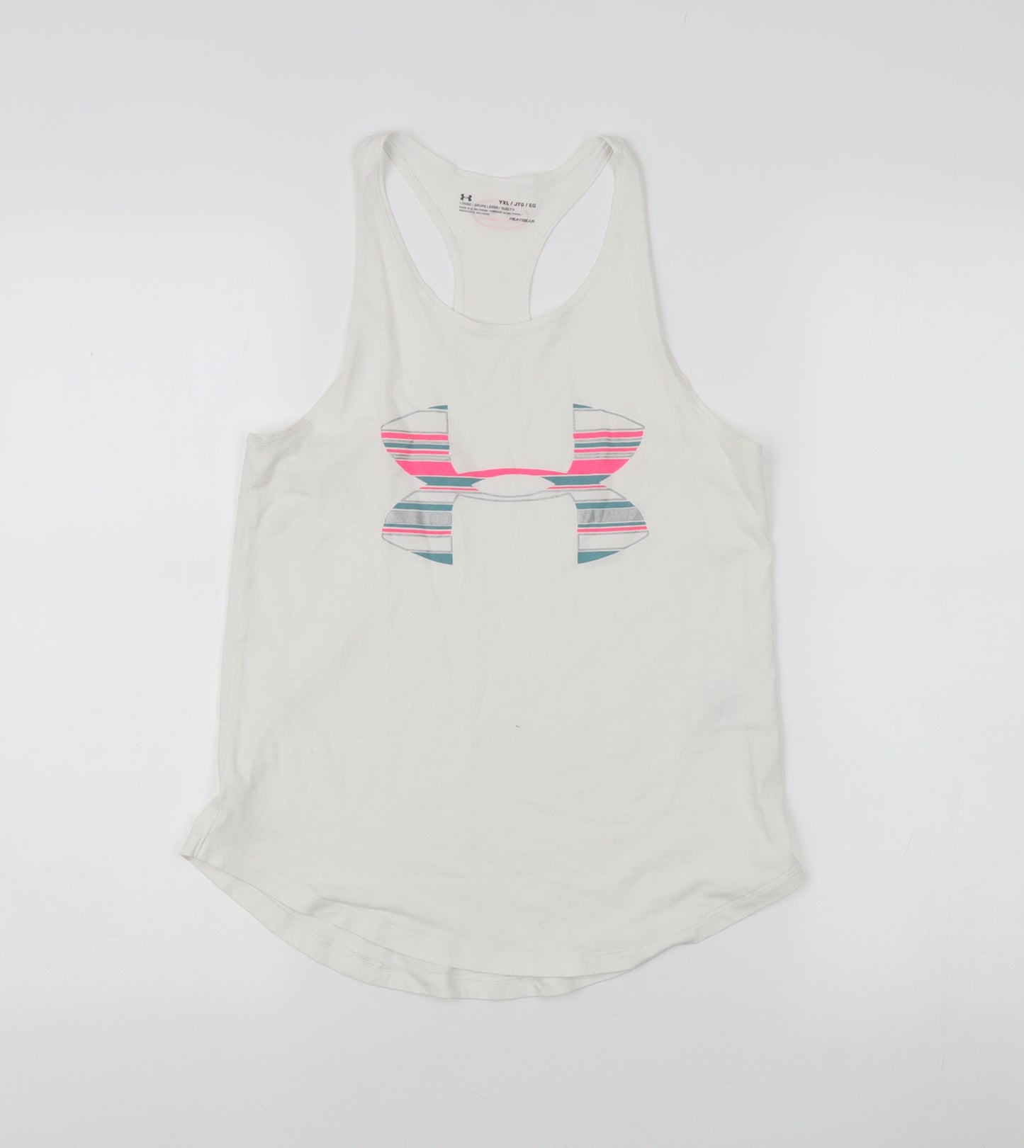 Under Armour Women's White Tank Top YXL